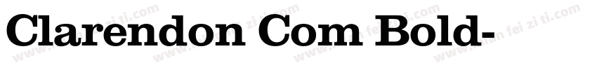 Clarendon Com Bold字体转换